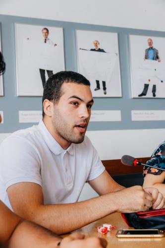 Bougatf Nidhal, a Computer Science student from Tunisia. (Image: Muhammad Zubair Jalal)